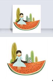 吃瓜娱乐的背景图片素材